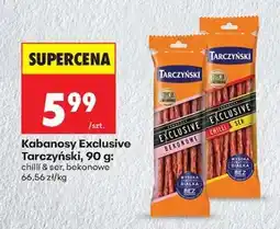 Biedronka Kabanosy Exclusive Tarczyński, 90 g oferta