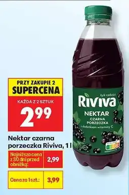 Biedronka Nektar czarna porzeczka Riviva, 1l oferta