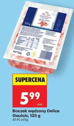Biedronka Boczek wędzony Delice Gaulois, 125 g oferta