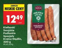 Biedronka Kiełbaski swojskie Podlaskie Specjały Kraina Wędlin, 300 g oferta