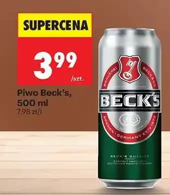 Biedronka Piwo Beck's 500 ml oferta