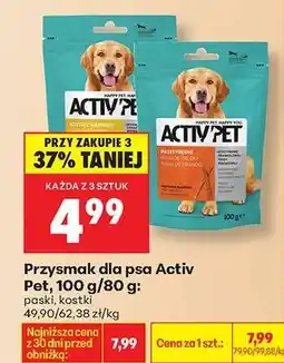 Biedronka Przysmak dla psa Activ Pet, 100 g/80 g oferta