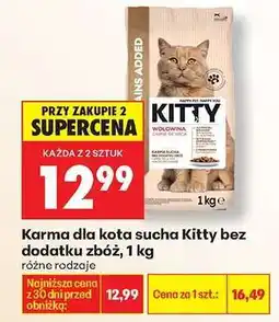 Biedronka Karma dla kota sucha Kitty bez dodatku zbóż 1 kg oferta