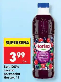 Biedronka Sok 100% czarna porzeczka Hortex, 1l oferta