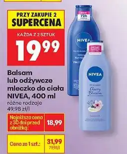 Biedronka Balsam lub odżywcze mleczko do ciała NIVEA, 400 ml oferta
