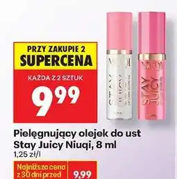 Biedronka Pielęgnujący olejek do ust Stay Juicy Niuqi, 8 ml oferta