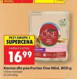 Biedronka Karma dla psa Purina One Mini 800 g oferta