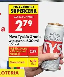 Biedronka Piwo Tyskie Gronie w puszce, 500 ml oferta