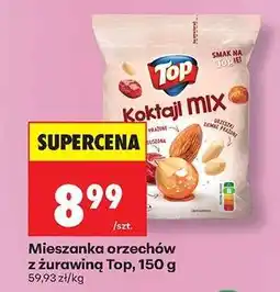 Biedronka Mieszanka orzechów z żurawiną Top, 150 g oferta