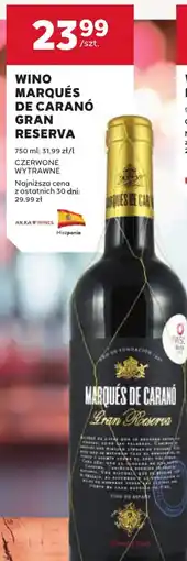Stokrotka Wino Marqués de Caranó Gran Reserva oferta