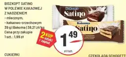 Sedal Biszkopt satino w polewie kakaowej z nadzieniem bakoma oferta
