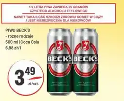 Sedal Piwo beck's coca cola oferta