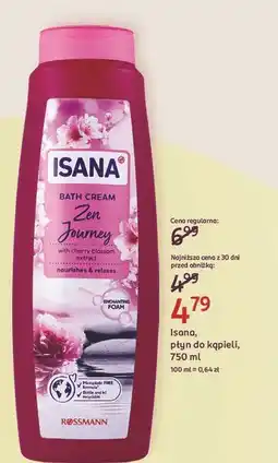 Rossmann Płyn do kąpieli zen journey Isana oferta