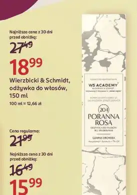 Odżywka do włosów poranna rosa Ws Academy