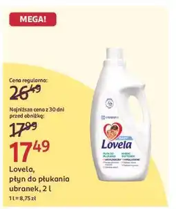 Rossmann Płyn do płukania hipoalergiczny Lovela Baby oferta