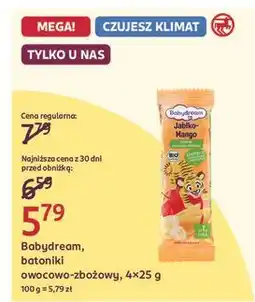 Rossmann Batonik owocowy jabłko i banan Babydream Minis oferta