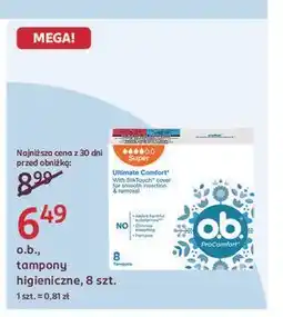 Rossmann Tampony super O.b. Procomfort oferta