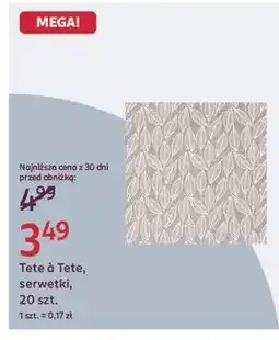 Rossmann Serwetki 33 x cm Tete A oferta