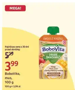 Rossmann Mus mango banan jogurt z kaszą orkiszową i owsianą Bobovita Drugie Śniadanko oferta