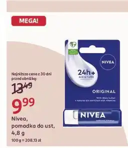 Rossmann Pomadka do ust original Nivea 24H Melt-In Moisture oferta