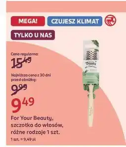 Rossmann Szczotka do włosów okrągła nadająca objętość For Your Beauty oferta