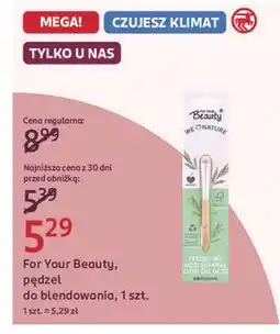 Rossmann Pędzel do blendowania cieni For Your Beauty We Love Nature oferta