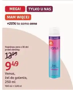 Rossmann Żel do golenia wit e i aloes Venus oferta