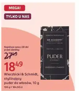 Rossmann Puder do włosów objętość Wierzbicki & Schmidt Academy oferta