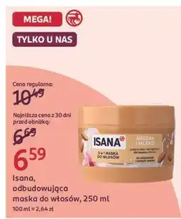 Rossmann Maska do włosów mleczko migdałowe Isana oferta