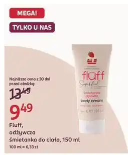 Rossmann Śmietanka do ciała truskawka Fluff oferta