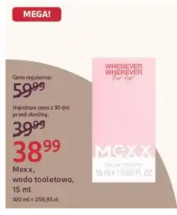 Rossmann Woda toaletowa Mexx Whenever Wherever For Her oferta