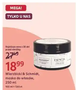 Rossmann Maska do włosów esencja system plex Wierzbicki & Schmidt Academy oferta