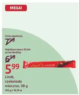 Rossmann Batonik z mlecznej czekolady Lindt Lindor oferta