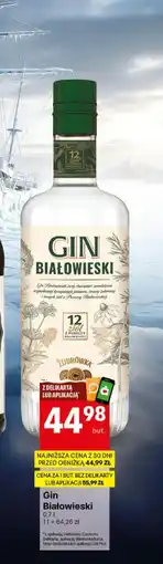 Delikatesy Centrum Gin Białowieski oferta