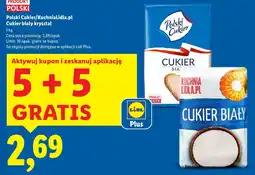 Lidl Cukier biały kryształ 1 kg 5+5 GRATIS oferta