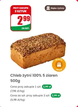 Dino Chleb żytni 100% 5 ziaren oferta