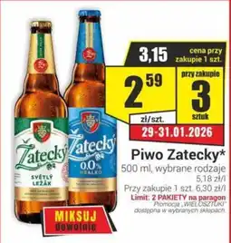 Delikatesy Sezam Piwo Zatecky oferta