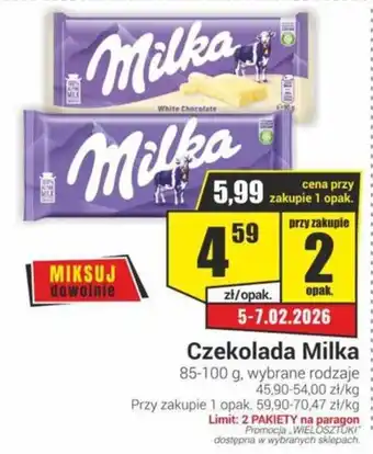 Delikatesy Sezam Czekolada Milka oferta