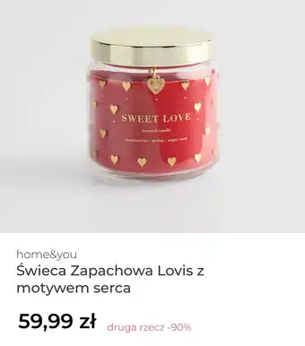 Świeca Zapachowa Lovis z motywem serca