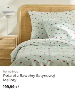 Home&You Pościel z Bawełny Satynowej Mallory oferta