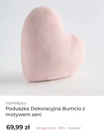 Poduszka Dekoracyjna Bumcio z motywem serc