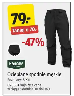 Jula Spodnie ocieplane męskie Kayoba oferta