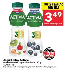 Lewiatan Jogurt pitny Activia oferta