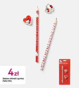 Pepco Zestaw ołówek i gumka Hello Kitty oferta