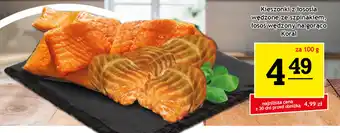 Kieszonki z łososia wędzone ze szpinakiem, łosoś wędzony na gorąco Koral