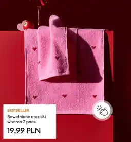Sinsay Bawełniane ręczniki w serca oferta