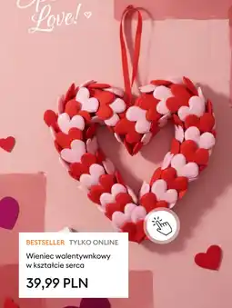 Sinsay Wieniec walentynkowy w kształcie serca oferta
