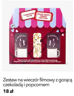Flying Tiger Zestaw na wieczór filmowy z gorącą czekoladą i popcornem oferta