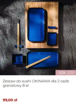 Homla Zestaw do sushi OKINAWA dla 2 osób granatowy 8 el oferta