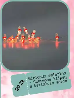 Flying Tiger Girlanda świetlna czerwone klipsy w kształcie serca oferta